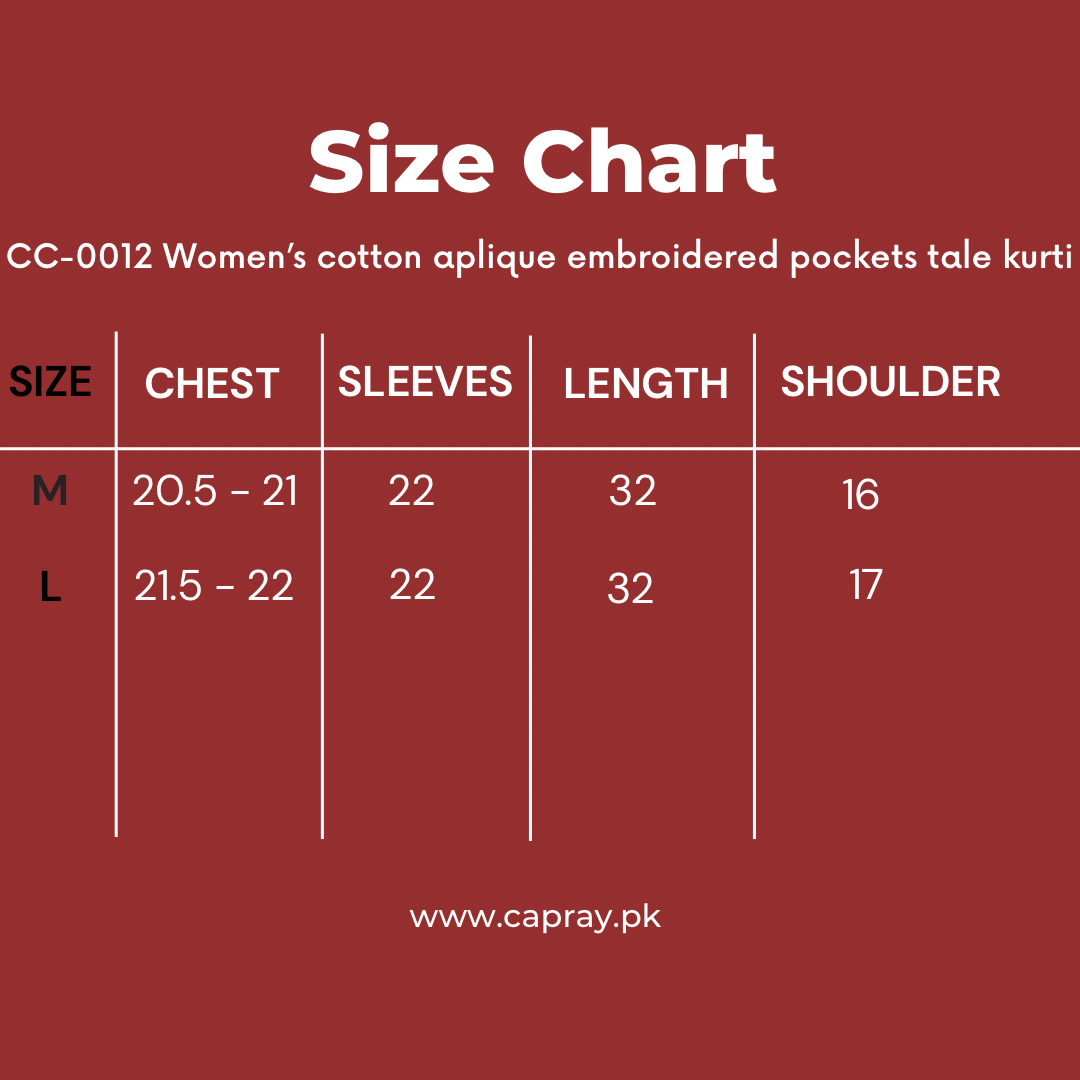 CC-0012 women’s cotton aplique embroidered pockets tale top - Image 6