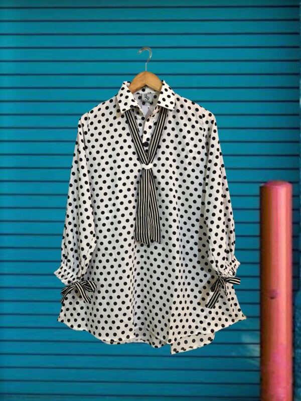 GC-0005 Women’s georgette printed lining tie top - 1, M