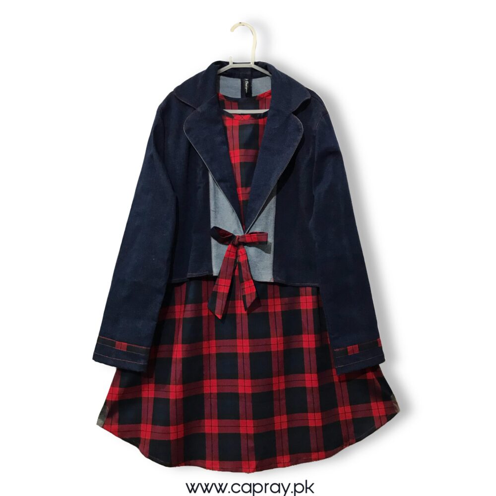 WC-0010 women’s denim coaty front button with cotton separate inner