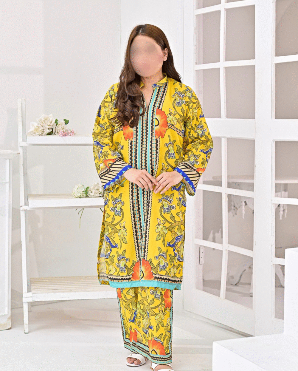 SC-0015 Women’s two piece swiss lawn printed kurti with palazzo suit - Image 8